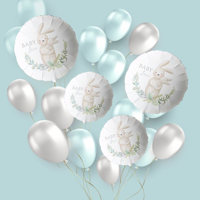 Cute Animals Bunny Green  Balloon (Creator Uploaded)