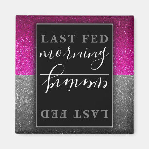 Cute Animals Cats Dogs Glitter Pet Food Reminder Magnet