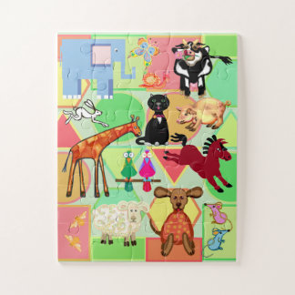 Cute animals childrens jigsaw puzzle