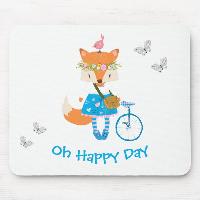 Cute Animals Children's Mouse Pad (Front)