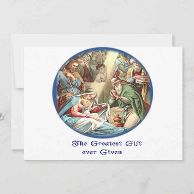 Cute Animals christimas Holiday Card (Front)