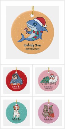 Cute Animals Christmas Ornaments