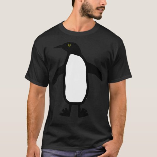 Cute Animals Doodle Penguin T_Shirt