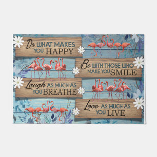 Cute Animals Doormat, Summertime Flamingo  Doormat