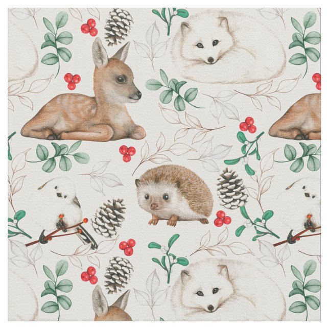 Cute Animals Fabric (Close Up)