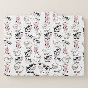 cute animals file folder