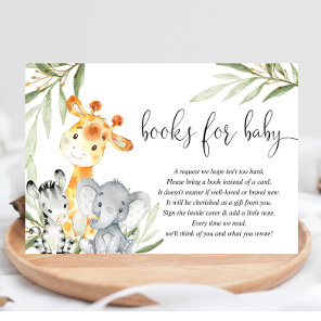 Cute animals gender neutral book instead of card