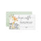 Cute animals gender neutral diaper raffle cards
