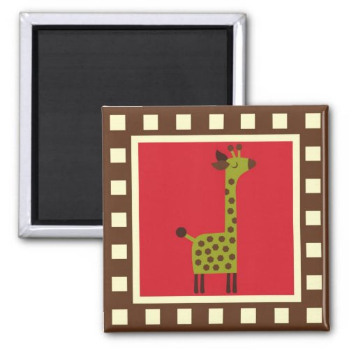Cute Animals Giraffe Magnet