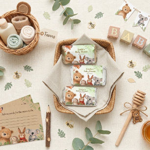 Cute Animals Greenery Woodland Baby Shower Hershey's Miniatures