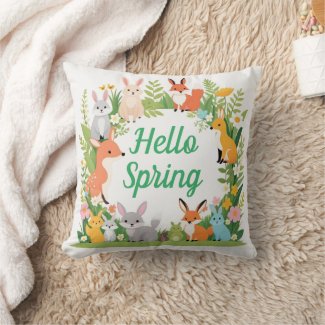 Cute animals, Hello Spring, 