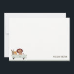 Cute Animals In the Car City Road Kids Birthday Note Card<br><div class="desc">Cute Animals In the Car City Road theme Kids Collection.- it's an Elegant Simple Minimal sketchy Illustration of Party animals Driving Cars with custom year and perfect for your little ones sporty birthday party. It’s very easy to customize, with your personal details. If you need any other matching product or...</div>