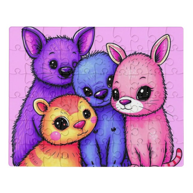 Cute animals jigsaw puzzle (Puzzle Horizontal)