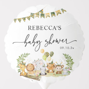 Cute Animals Jungle Party Baby Shower  Balloon