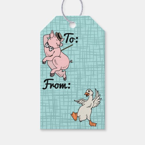Cute Animals Just Gotta Dance _ Personalized Gift Tags