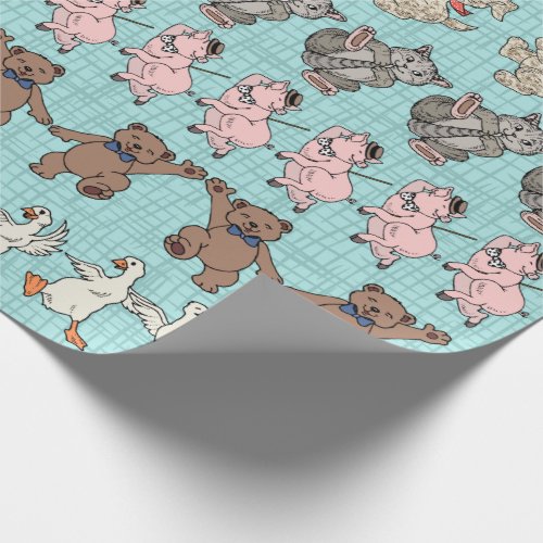 Cute Animals Just Gotta Dance Wrapping Paper