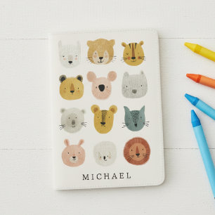 Cute Animals Kids Name Travel Passport Holder