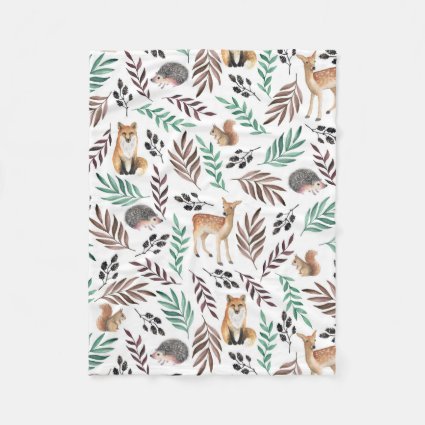 Cute Animals Kid's Room Decor Fleece Blanket