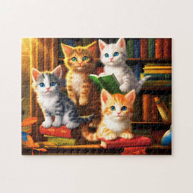 Cute animals kitten jigsaw puzzle (Horizontal)