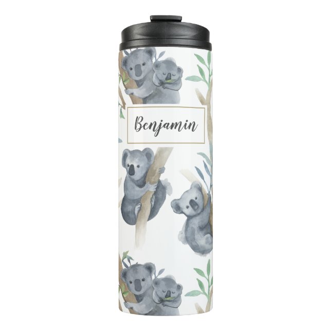 Cute Animals Koala Personalized Baby Thermal Tumbler (Front)