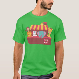 Cute Animals Noah Ark Boat gift T-Shirt