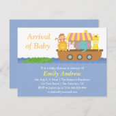 Cute Animals, Noah's Ark Baby Shower Invitation (Front/Back)