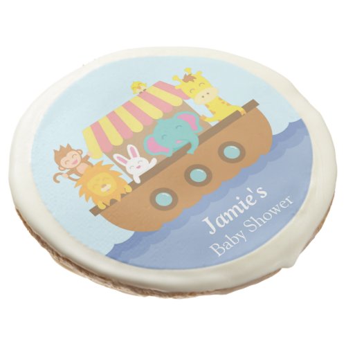 Cute Animals Noahs Ark Baby Shower Party Treats Sugar Cookie