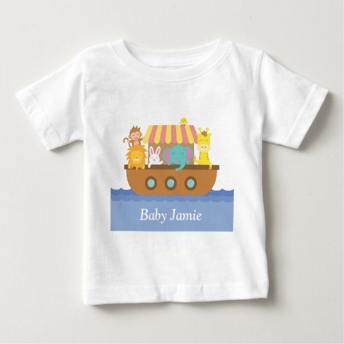 Cute Animals Noahs Ark for babies Baby T_Shirt