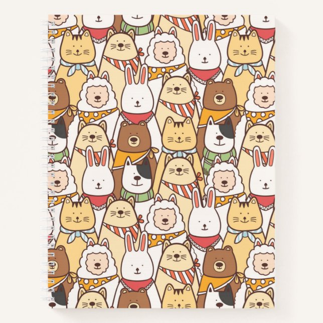 Cute Animals Notebook (Front)