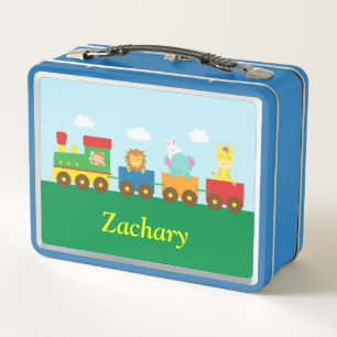 Cute Animals On Train Kids Lunch Box