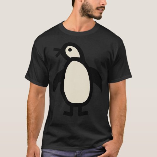 Cute Animals Penguin Portrait T_Shirt