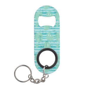 Cute animals playing with water 1 keychain bottle opener