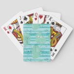 Cute animals playing with water 1 poker cards