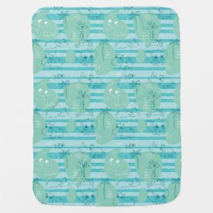 Cute animals playing with water 1 receiving blanket