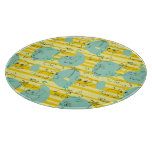 Cute animals playing with water 2 cutting board