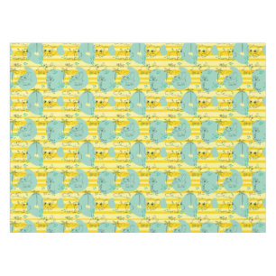 Cute animals playing with water 2 tablecloth