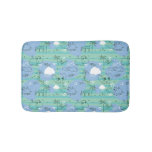 Cute animals playing with water 3 bath mat