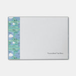 Cute animals playing with water 3 post-it notes