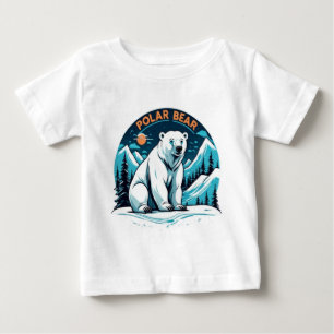 Cute animals polar bear Baby T-Shirt