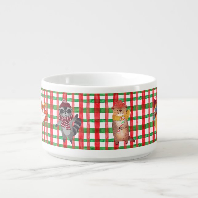 Cute Animals Print Bowl, Perfect Christmas Gift Bowl (Center)