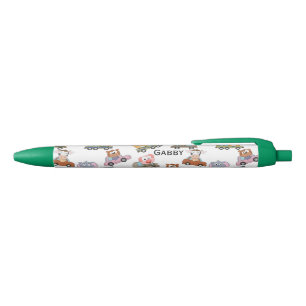 Cute Animals  Print Personalized Name Pen