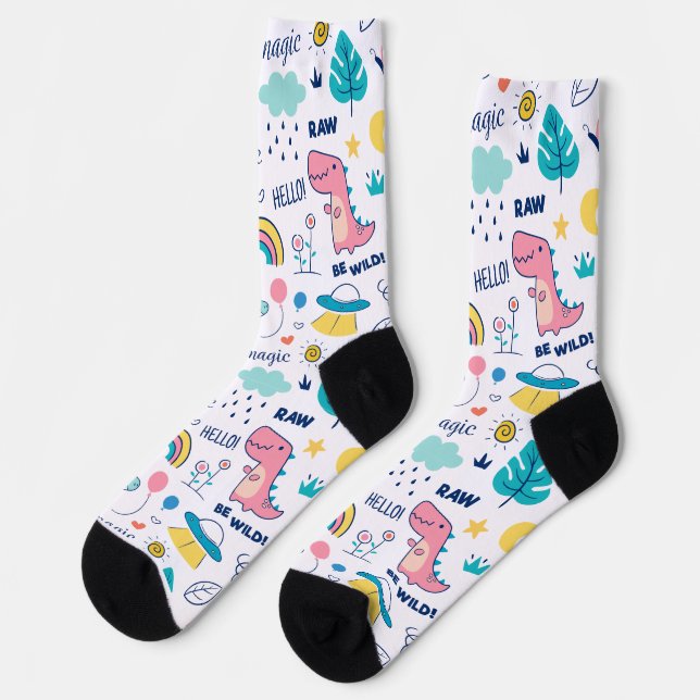 Cute Animals Rainbow Socks (Left)