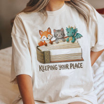 Cute Animals Reading On A Book Bookmark