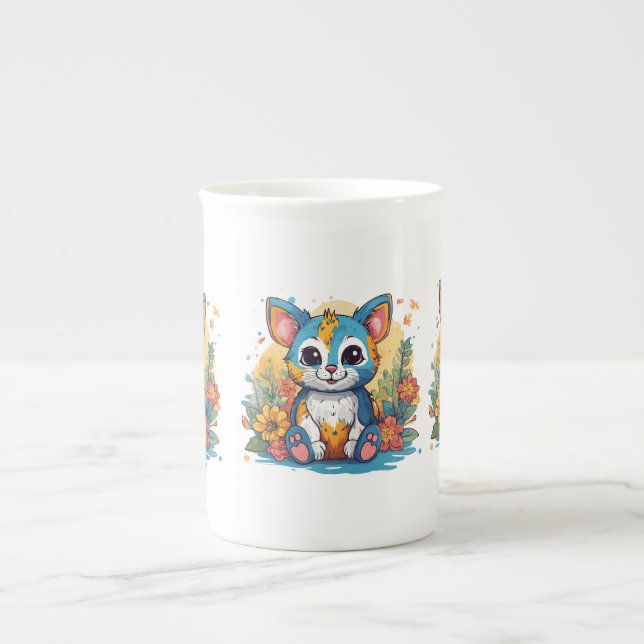 Cute Animals Specialty Bone China Mug Collection   (Front)
