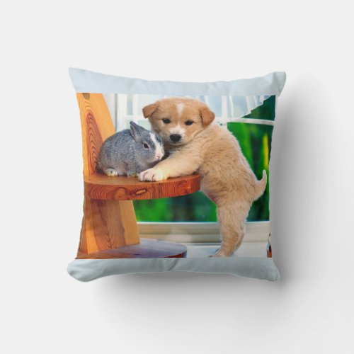 Cute Animals Throw Pillow