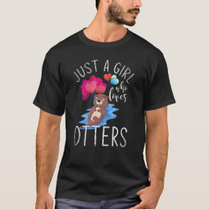 Cute Animals Women Girls Kids Otter T-Shirt