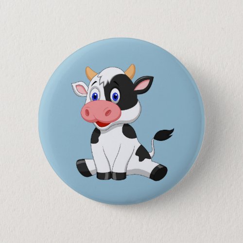 Cute Animated Cow Button