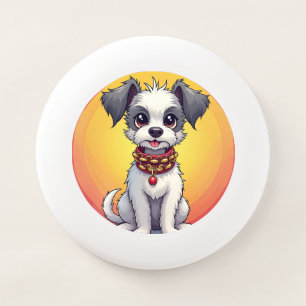 Cute Animated Dog with Collar Wham-O Frisbee