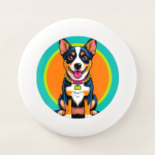 Cute Animated Dog with Collar Wham-O Frisbee