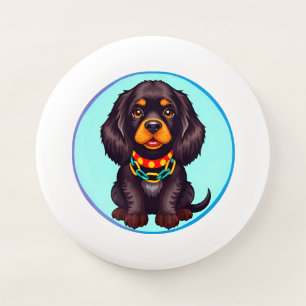 Cute Animated Dog with Collar Wham-O Frisbee